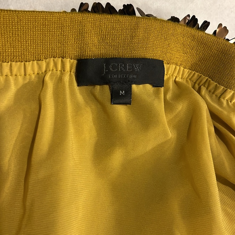 J. Crew gold sequin wool skirt - Picture 3 of 5